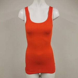 MOSSIMO  Womens Ribbed Tank Orange Size XS